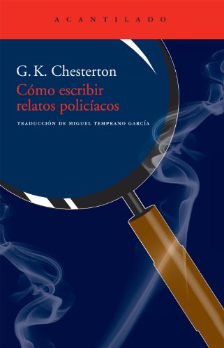 Libro COMO ESCRIBIR RELATOS POLICIACOS de G K CHESTERTON