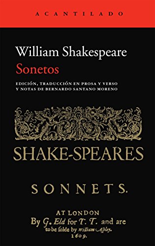 Libro SONETOS de WILLIAM SHAKESPEARE
