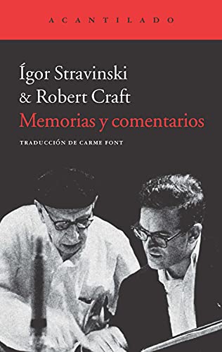 Libro MEMORIAS Y COMENTARIOS de IGOR STRAVINSKI