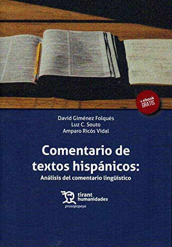Libro COMENTARIO DE TEXTPS HISPANICOS de VARIOS