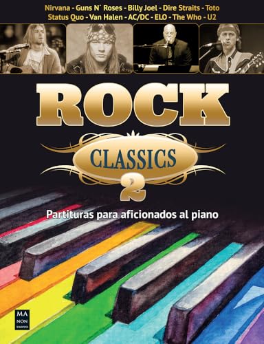 Libro ROCK CLASSICS 2 PARTITURAS PARA AFICIONADOS AL PIANO de VARIOS