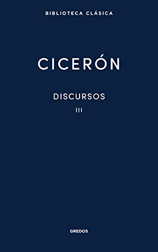 Libro DISCURSOS III CICERON de CICERON