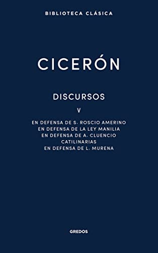 Libro DISCURSOS V CICERON de MARCO TULIO CICERON