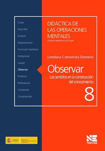 Libro DIDACTICA DE LAS OPERACIONES MENTALES OBSERVAR LOS SENTIDOS EN LA CONSTRUCCION DEL CONOCIMIENTO 8 de nan