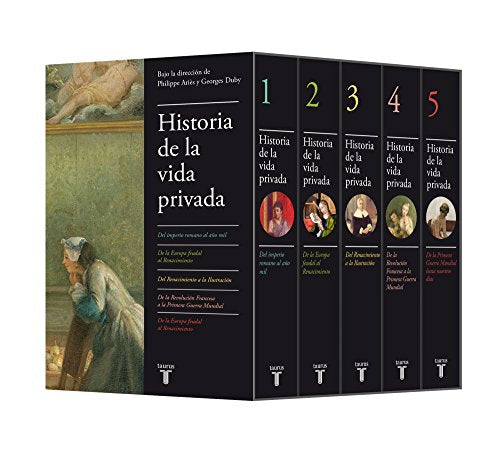 Libro ESTUCHE HISTORIA DE LA VIDA PRIVADA de PHILIPPE ARIES GEORGES DUBY