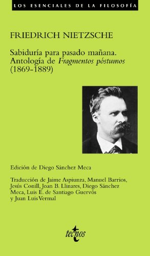 Libro Sabiduria Para Pasado Mañana Antologia De Fragmentos Postumos 1869 1889
