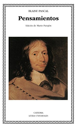Libro PENSAMIENTOS de BLAISE PASCAL