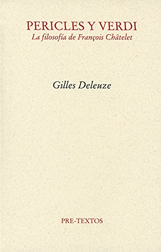 Libro PERICLES Y VERDI de GILLES DELEUZE