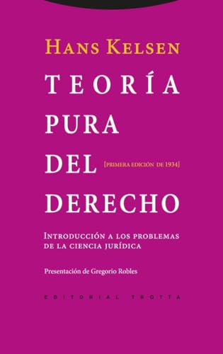 Libro TEORIA PURA DEL DERECHO de HANS KELSEN
