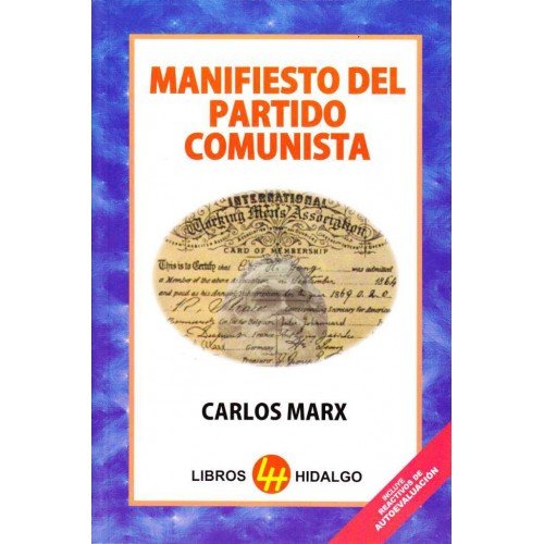 Libro MANIFIESTO DEL PARTIDO COMUNISTA de CARLOS MARX