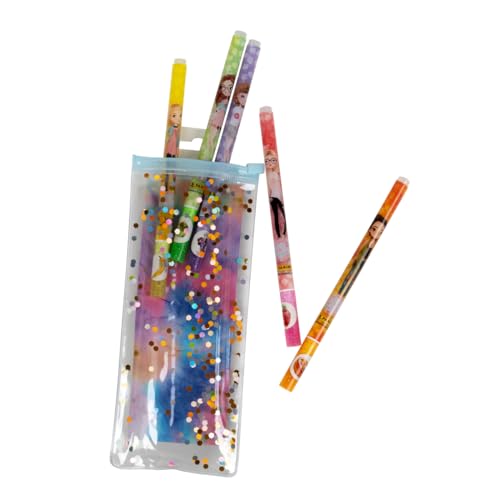 Libro SET 5 BOLIGRAFOS CON PURPURINA Y OLOR GIRL POWER de nan