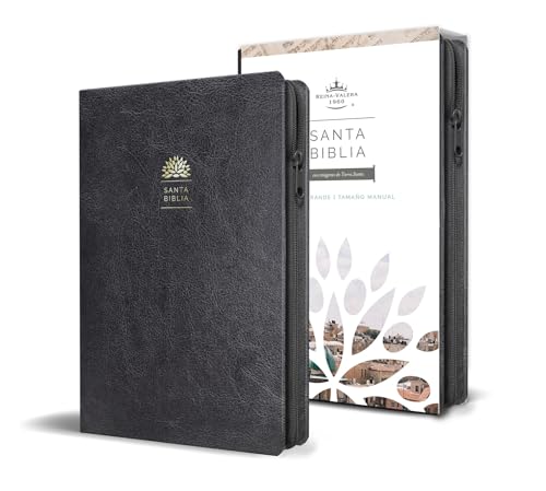 Libro Santa Biblia Negra Cremallera