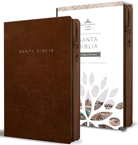Libro Santa Biblia Simil Piel Canela