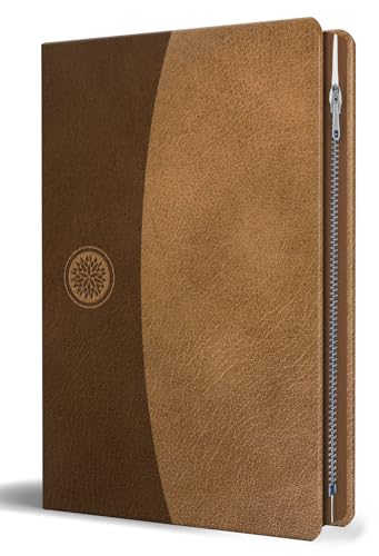 Libro Santa Biblia Canela Con Cremallera