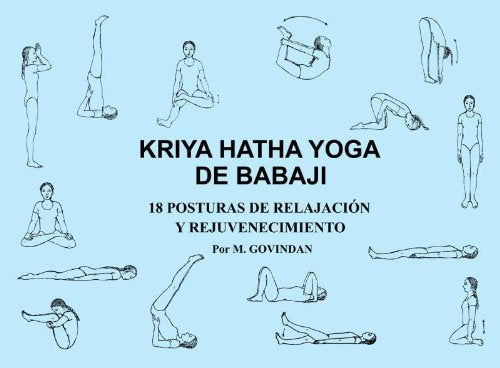 Libro KRIYA HATHA YOHA DE BABAJI 18 POSTURAS D de M GOVINDAN