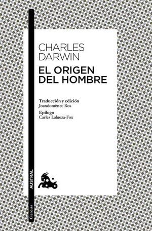 Libro EL ORIGEN DEL HOMBRE de CHARLES DARWIN
