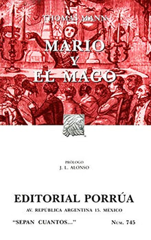 Libro MARIO Y EL MAGO de THOMAS MANN