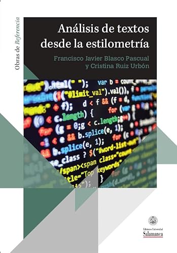 Libro ANALISIS DE TEXTOS DESDE LA ESTILOMETRIA de CRISTINA RUIZ URBON