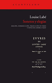 Libro SONETOS Y ELEGIAS de LOUISE LABE