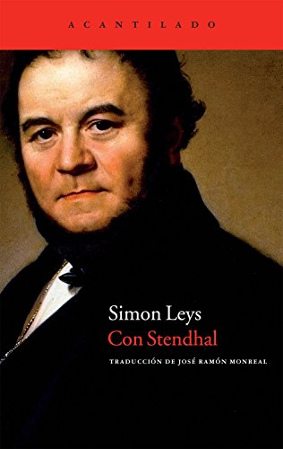 Libro CON STENDHAL de SIMON LEYS