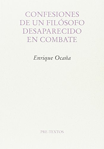 Libro Confesiones De Un Filosofo Desaparecido
