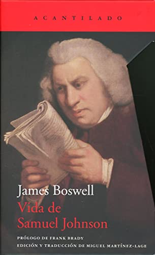 Libro VIDA DE SAMUEL JOHNSON de JAMES BOSWELL
