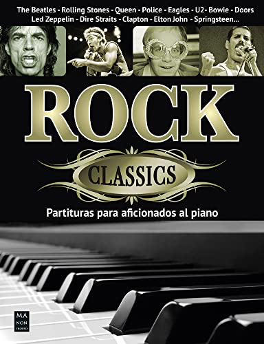 Libro ROCK CLASSICS PARTITURAS PARA AFICIONADOS AL PIANO de VARIOS