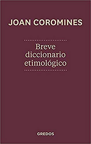 LIBRO BREVE DICCIONARIO ETIMOLOGICO TD