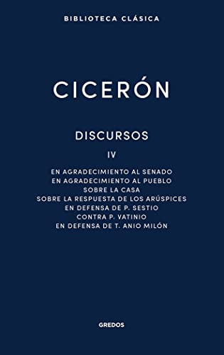 Libro DISCURSOS IV de CICERON