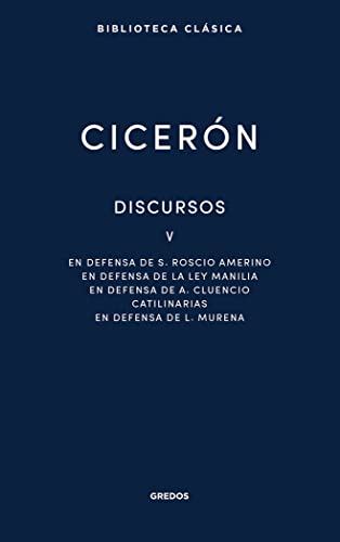 Libro DISCURSOS V  CICERON de MARCO TULIO CICERON