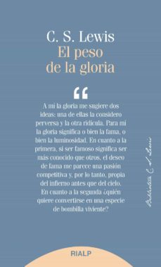 Libro El Peso De La Gloria