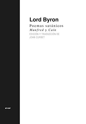 Libro POEMAS SATANICOS LORD BYRON de LORD BYRON