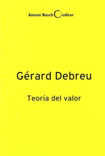 Libro Gerard Debreu