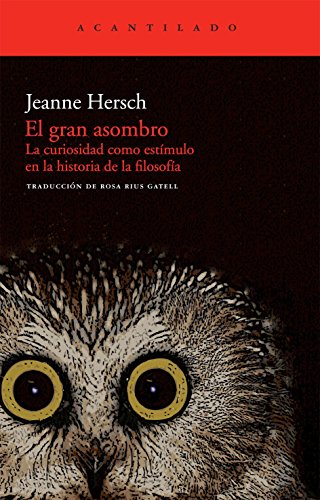 Libro EL GRAN ASOMBRO de JEANNE HERSCH