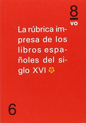 Libro La Rubrica Impresa De Los Libros Espa?Ol