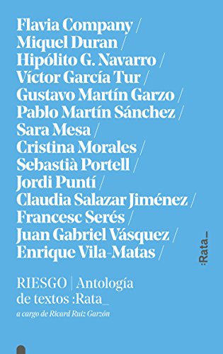 Libro RIESGO ANTOLOGIA DE TEXTOS de VARIOS