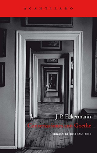 Libro CONVERSACIONES CON GOETHE de JP ECKERMANN