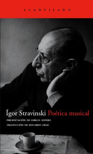 Libro POETICA MUSICAL de IGOR STRAVINSKI