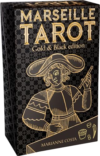 Libro MARSELLE TAROT GOLD AND BLACK EDITION de MARIANNE COSTA