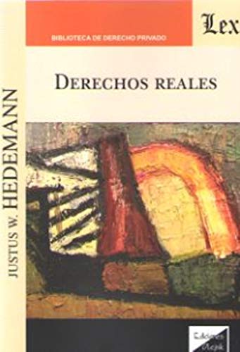 Libro DERECHO REALES de JUSTUS W HEDEMANN