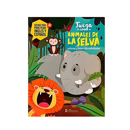 Libro JUEGA CON ANIMALES DE LA SELVA de nan