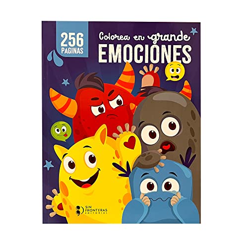 Libro COLOREA EN GRANDE EMOCIONES de nan