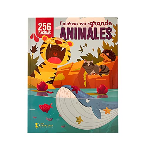 Libro COLOREA EN GRANDE ANIMALES de nan