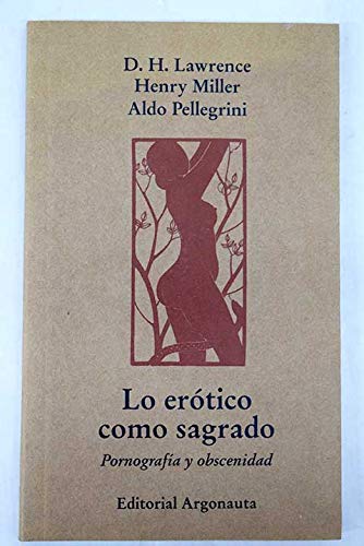 Libro PORNOGRAFIA Y OBSCENIDAD de DH LAWRENCE