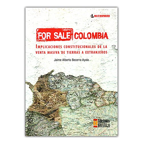 Libro FOR SALE COLOMBIA de JAIME ALBERTO BECERRA