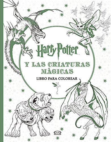 Libro Harry Potter Y Las Criaturas Magicas Libro Para Colorear