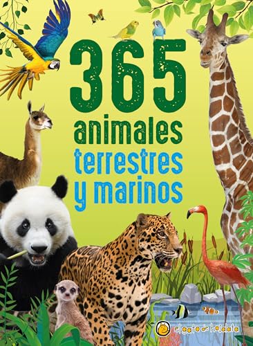 Libro 365 ANIMALES TERRESTRES Y MARINOS de VVAA