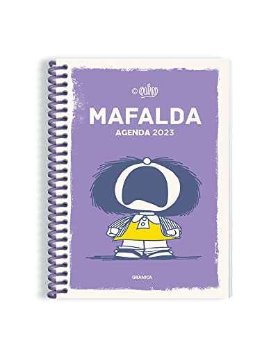 Libro AGENDA MAFALDA 2023 ANILLADA MORADA de QUINO